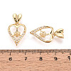 Brass Micro Pave Cubic Zirconia Cup Pearl Peg Bails Pin Pendants KK-T079-54G-4