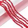 Electroplate Glass Bead Strands EGLA-R015-4mm-20-2