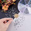 80G 8 Colors Round Glass Seed Beads SEED-PH0002-42-6