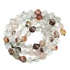Natural Green Lodolite Quartz Beads Strands G-P611-C30-01-3