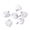 Natural Howlite Pendants G-G956-B43-FF-1