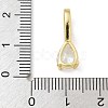 Brass Micro Pave Cubic Zirconia Pendants KK-U050-05G-02-3