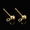 925 Sterling Silver Ear Stud Findings STER-K167-042C-G-2