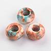 Dyed Rondelle Natural Ocean White Jade Beads X-G-D782-M-2