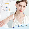 200Pcs Evil Eye Resin Beads Connector Charms RESI-HY0001-05-7