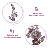 2Pcs 2 Colors Flower Pattern Polyester Computerized Embroidery Cloth Sew on Appliques PATC-NB0001-13B-3