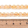Natural Citrine Beads Strands G-E483-12-6mm-3