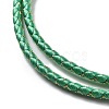 Polyester Cord Braided Necklace Makings MAK-L043-03G-28-2
