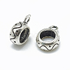 Thai 925 Sterling Silver Tube Bails X-STER-T002-17AS-2