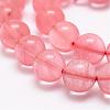 Cherry Quartz Glass Bead Strands G-P256-06-8mm-3
