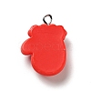 Christmas Opaque Resin Pendants RESI-G043-A01-3