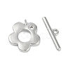 Brass Micro Pave Clear Cubic Zirconia Toggle Clasps KK-K391-19P-2