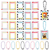 PandaHall Elite 20Pcs 5 Style Acrylic Photocard Sleeve Keychain DIY-PH0008-09-1