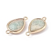 Natural Amazonite Links connectors G-L514-015E-3