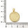 Rack Plating Brass with Cubic Zirconia Pendants KK-Z086-33G-09-3