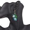 Acrylic Flower Dangle Earrings EJEW-MZ00588-03-3