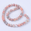 Natural Red Netstone Beads Strands G-Q462-6mm-14-2