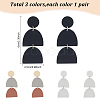 3 Pairs 3 Style Polymer Clay Dangle Stud Earrings with 316 Surgical Stainless Steel Pins EJEW-AN0004-28-2