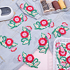 12Pcs Polyester Cotton Computerized Embroidery Thread Iron on Sew On Patches PATC-HY0002-09A-4