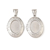 316 Stainless Steel Locket Pendants STAS-K321-07P-1