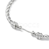 Brass Twisted Chain Bracelet Making KK-U020-14P-2