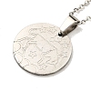 Non-Tarnish Constellation Pendant Necklaces NJEW-S422-04P-02-2
