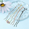 4Pcs 4 Colors Brass Box Chain Bracelet Making KK-YW0001-45-6