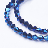 1 Strand Electroplate Glass Beads Strands X-EGLA-J026-3mm-F18-2