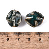Vintage Handmade Porcelain Wrinkle Beads PORC-Q006-09G-3
