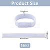 16Pcs Polyester & Nylon Elastic Straps with Hook and Loop Fastener AJEW-FH0007-61B-3