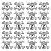 30Pcs Alloy Rhinestone Slide Charms FIND-SC0010-35-1