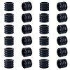 24Pcs Grooved Stainless Steel European Beads STAS-HS0001-81A-1