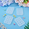 4Pcs 2 Styles DIY Earring Silicone Molds DIY-TADJ0001-17-6