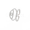 Tarnish Resistant 304 Stainless Steel Open Pad Ring Cabochon Settings LS-STAS-S119-157P-3