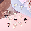 12Pcs 6 Styles Spray Painted Alloy Enamel Pendants ENAM-TA0003-03-6