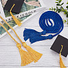 Gorgecraft 2Pcs 2 Colors Polyester Graduation Honor Rope AJEW-GF0006-56-5