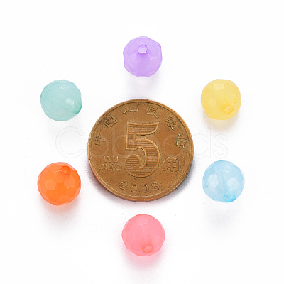 Transparent Acrylic Beads TACR-S154-62E-1