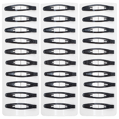 4 Sets Iron Snap Hair Clips AJEW-SC0003-37A-02-1