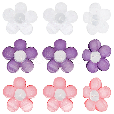 30Pcs 3 Colors Acrylic Ear Nuts FIND-SC0021-19-1
