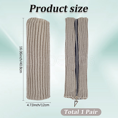 Acrylic Fibers Leg Sleeves AJEW-WH20072-16D-1