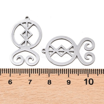 201 Stainless Steel Pendants STAS-I364-16P-1