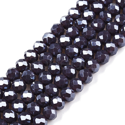 Electroplate Glass Beads Strands LS-EGLA-A044-P4mm-A11-1