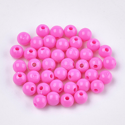 Opaque Plastic Beads KY-T005-6mm-617-1