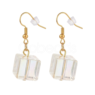 Brass Dangle Earrings EJEW-JE04594-1