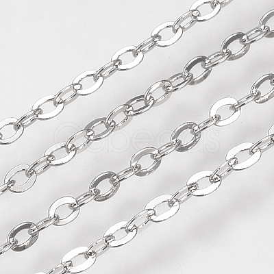 Brass Cable Chains KK-S332-21P-1