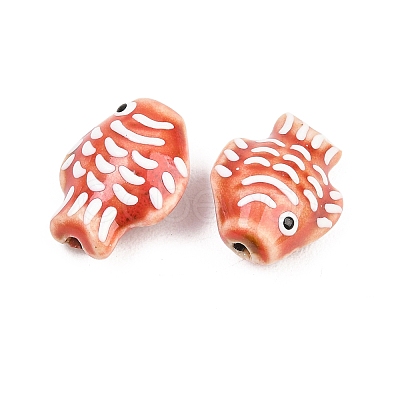 Handmade Porcelain Beads PORC-K010-08-08-1