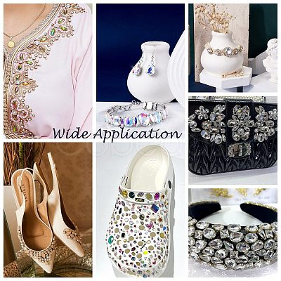 Sew on Rhinestone RGLA-T034-7x15mm-07-1