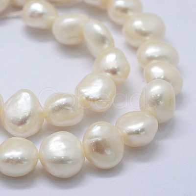 Natural Cultured Freshwater Pearl Beads Strands PEAR-K004-04D-1