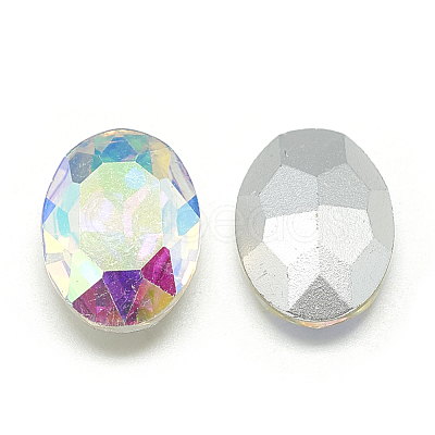 Pointed Back Glass Rhinestone Cabochons RGLA-T080-18x25mm-05-1