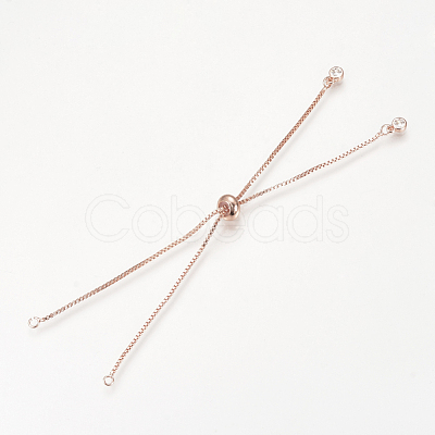 Brass Slider Bracelets Making MAK-R025-02RG-1